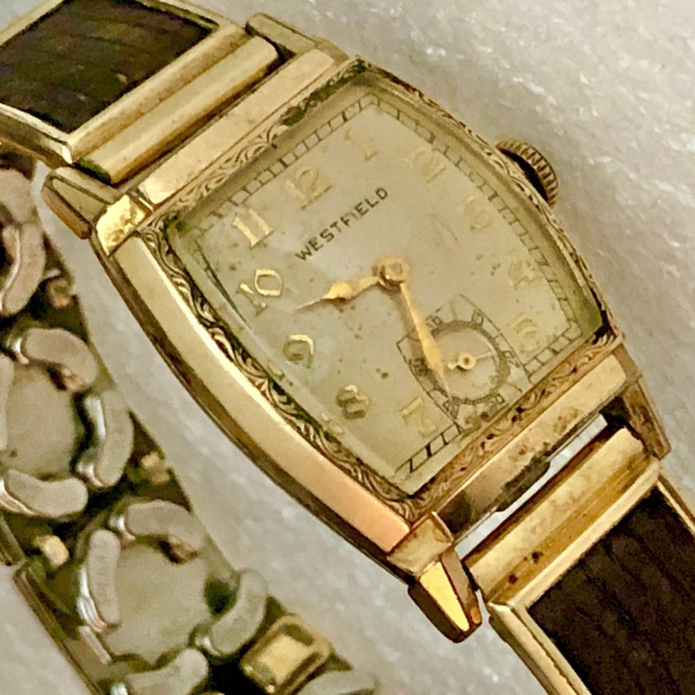 Westfield Vtg Tank L2 Watch with Speidel Lizard Band